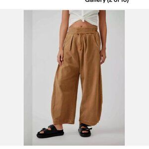 Free People Cool Harbor pant Camel SMALL NWOT retail $128